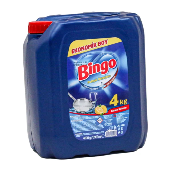 Bingo Limon Kokulu Sıvı Bulaşık Deterjanı 4 Kg x5