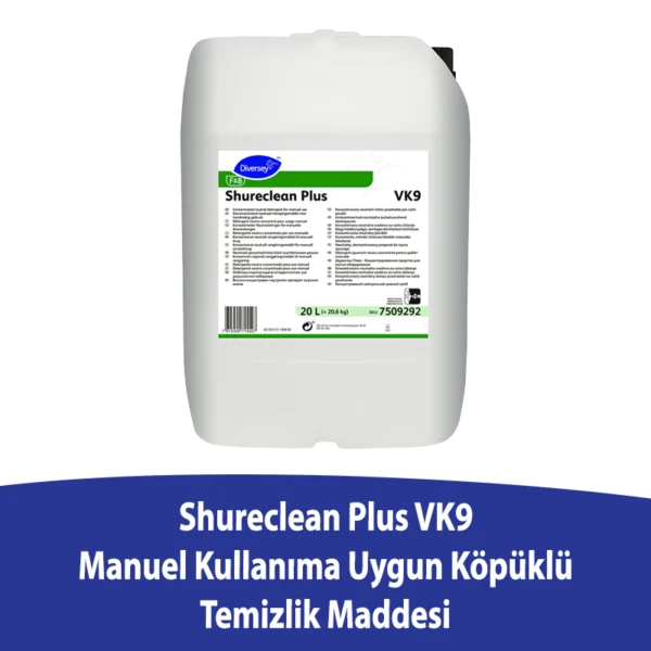 Diversey Shureclean Plus VK9 Manuel Kullanıma Uygun Köpük Temizleyici 20L