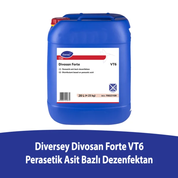Diversey Divosan Forte VT6 Perasetik Asit Bazlı Dezenfektan 20L