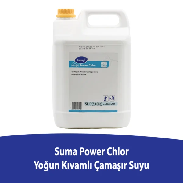 Diversey Suma Power Chlor Yoğun Kıvamlı Çamaşır Suyu 5L