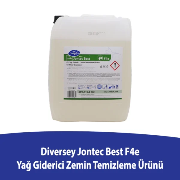 Diversey Taski Jontec Best F4E Ağır Kir ve Yağ Çözücü Yer Temizleyici 20 L
