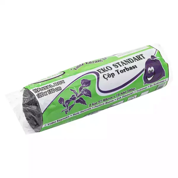 Kazanç Çöp Poşeti Konteyner Siyah 900 Gr 240 Lık 120x150 x20