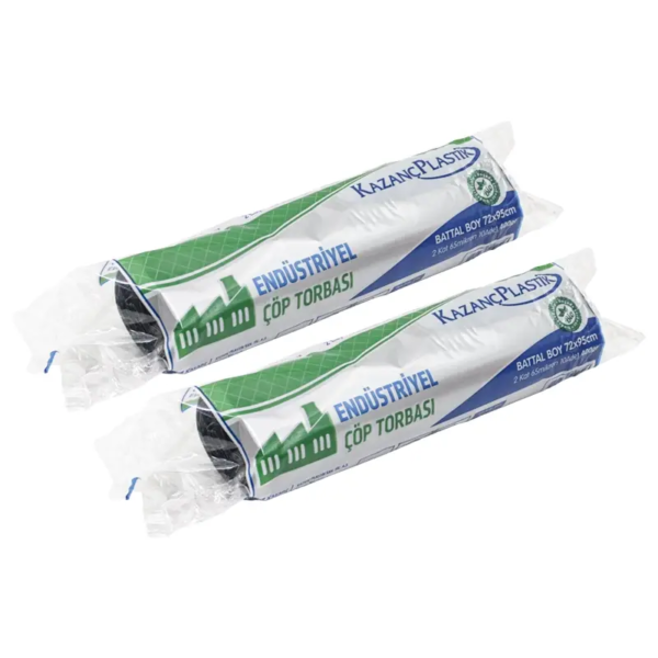Kazanç Endüstriyel Çöp Poşedi Siyah Battal Boy 400 Gr 72x95 E145